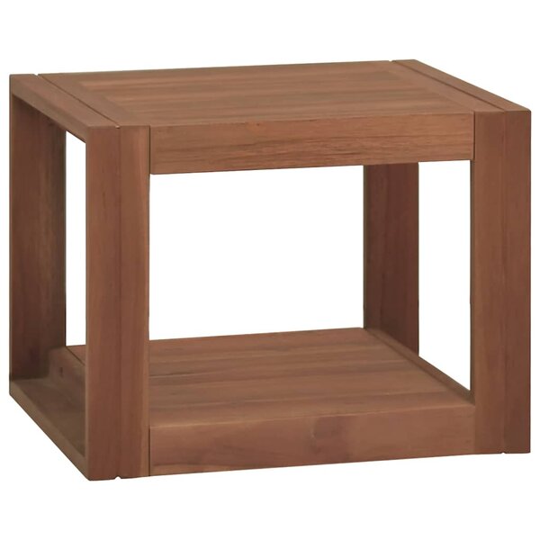 vidaXL Armoire murale de salle de bain 45x45x35 cm Bois de teck solide