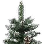 vidaXL Sapin de Noël artificiel avec support Vert 120 cm PVC