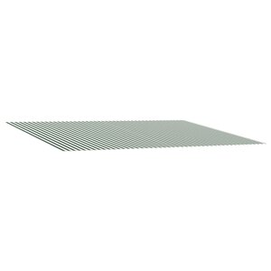 vidaXL Toile de rechange pour auvent Vert et blanc 500 × 350 cm