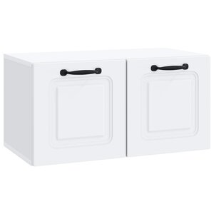 vidaXL Meuble TV mural Blanc 59 5 x 31 x 30 cm Bois d'ingénierie