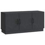 vidaXL Meuble TV Noir 99 x 34 5 x 47 cm Bois d'ingénierie