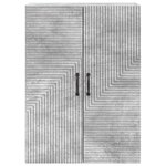 vidaXL Armoire Murale Gris béton 66 x 34 5 x 90 cm Bois d'ingénierie