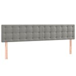 vidaXL Sommier à lattes de lit matelas et LED Gris clair 160x200 cm