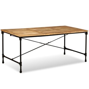 vidaXL Table à manger Bois de manguier massif 180 cm