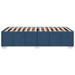 vidaXL Cadre de lit sans matelas bleu 90x190 cm tissu