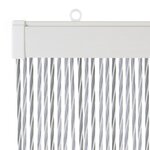 Travellife Moustiquaire de porte Crystal 190x60 cm Blanc et gris