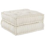 vidaXL Canapé modulaire 2 Pièces Crème 70 x 70 x 36 cm tissu