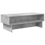 vidaXL Table basse Gris béton 100 x 46 x 35 cm Bois d'ingénierie