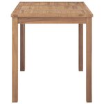 vidaXL Table à dîner de jardin 120x70x77 cm Bois de teck solide