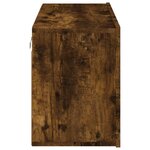 vidaXL Meuble TV mural chêne fumé 80x30x41 cm