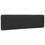 vidaXL Canapé central palette de jardin Blanc Bois de pin imprégné