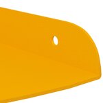 vidaXL Étagère flottante 2 Pièces Jaune moutarde 15 x 15 x 2 cm