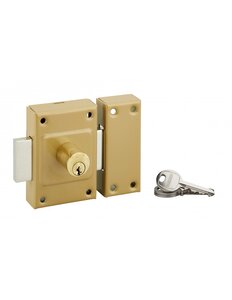 THIRARD - Verrou double entrée Concorde pour porte d'entrée  cylindre 45mm  acier  3 clés  époxy bronze - THIRARD