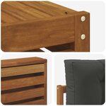 vidaXL Ensemble de canapés d'extérieur 9 Pièces Naturel et Anthracite