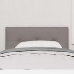 vidaXL Tête de Lit LED avec des lumières à LED Taupe 90 cm tissu