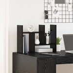 vidaXL Organiseur de bureau Chêne noir 34 5 x 15 5 x 35 5 cm