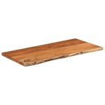 vidaXL Dessus de table 80x40x3 8 cm rectangulaire bois massif acacia