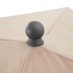 Tectake Parasol VANESSA 200 x 125 cm - beige