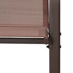 vidaXL Chaises empilables de jardin lot de 4 Marron Tissu textilène