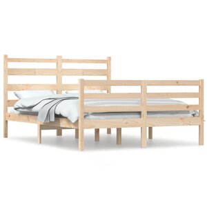 vidaXL Cadre de lit sans matelas bois de pin massif 120x200 cm