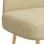 vidaXL Banc rembourré avec dossier Vert gris clair 110 x 60 x 76 cm