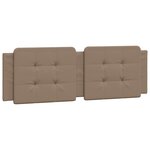 vidaXL Coussin de tête de lit cappuccino 160 cm similicuir