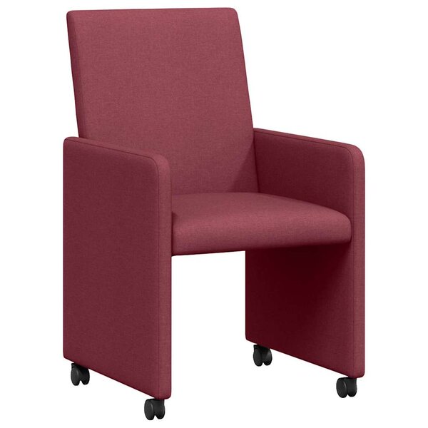 vidaXL Chaises de salle à manger 2 Pièces Rouge bordeaux 57 x 66 x 94 cm