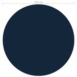 vidaXL Film solaire de piscine flottant PE 455 cm Noir et bleu