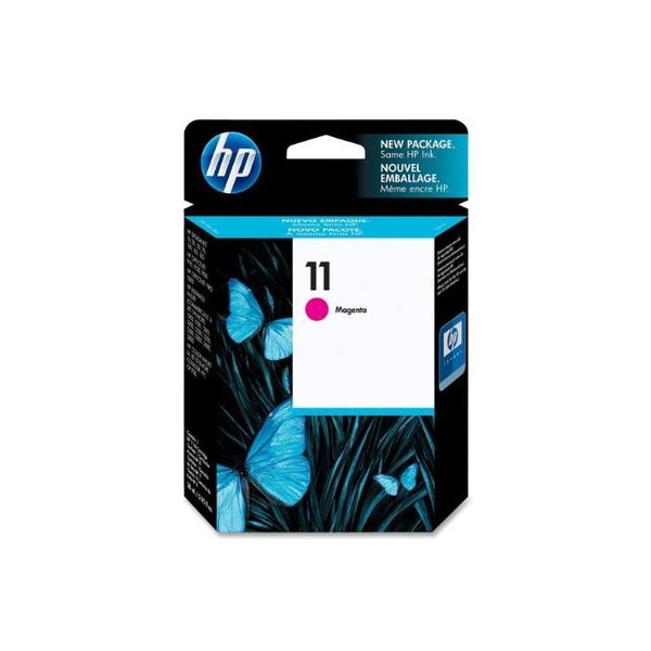 Cartouche jet d'encre originale n° 11 c4837ae 28ml 1750 pages magenta hp