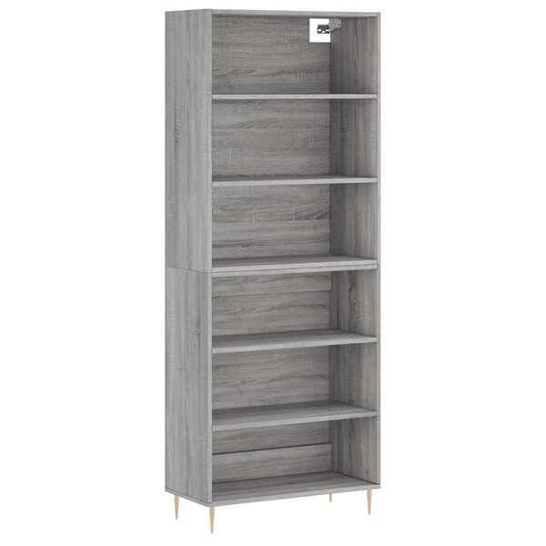 vidaXL Buffet sonoma gris 69 5x32 5x180 cm bois d'ingénierie