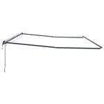 vidaXL Auvent avec Anthracite 6 × 3 5 m Métal