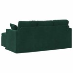 vidaXL Canapé Vert foncé 198 x 134 x 80 cm Velours