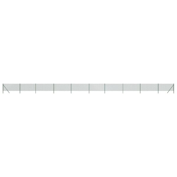 vidaXL Clôture en mailles de chaîne vert 1x25 m