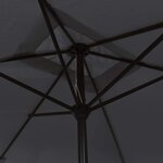 vidaXL Parasol d'extérieur avec mât en métal 300x200 cm Noir