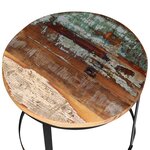 vidaXL Table basse 2 Pièces Bois récupéré massif Rond 40 cm / 50 cm