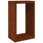 VidaXL Étagère à bois 60x40x100 cm acier résistant aux intempéries