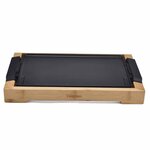 Tristar Plancha électrique 2000 W 37x25 cm Bambou