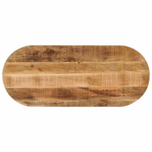 vidaXL Dessus de table 110x40x2 5cm ovale bois massif de manguier brut