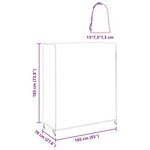 vidaXL Housse pour mobilier d'extérieur 165 x 70 x 185 cm
