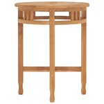 vidaXL Table de bistro Ø60x75 5 cm bois de teck solide
