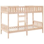 vidaXL Lit superposé 80x200 cm Bois de pin massif