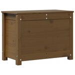 vidaXL Boîte de rangement Marron miel 60x32x45 5 cm Bois massif de pin