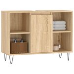 vidaXL Armoire salle de bain chêne sonoma 80x33x60cm bois d'ingénierie
