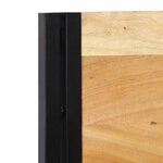 vidaXL Tête de lit 200 cm bois massif d'acacia et fer