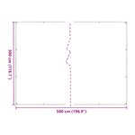 vidaXL Housse de protection plantes avec œillets 3x5 m polyéthylène