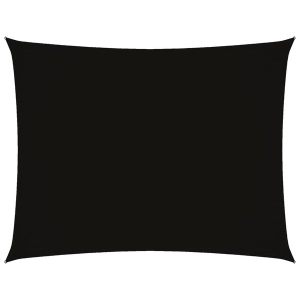 vidaXL Voile de parasol tissu oxford rectangulaire 2 5x3 5 m noir