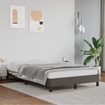 vidaXL Cadre de lit Gris 120x200 cm Similicuir