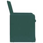vidaXL Chaises de salle à manger 2 Pièces Vert foncé 57 x 67 x 95 cm