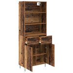 vidaXL Haut Armoire Bois ancien 69 5 x 34 x 180 cm Bois d'ingénierie