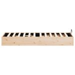 vidaXL Cadre de lit ottoman avec rangement Naturel 90 x 190 cm